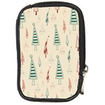 Trees Christmas Holiday Pattern Compact Camera Leather Case