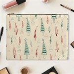 Trees Christmas Holiday Pattern Cosmetic Bag (XL)