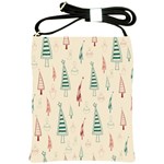 Trees Christmas Holiday Pattern Shoulder Sling Bag