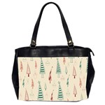 Trees Christmas Holiday Pattern Oversize Office Handbag (2 Sides)