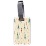 Trees Christmas Holiday Pattern Luggage Tag (one side)