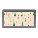 Trees Christmas Holiday Pattern Memory Card Reader (Mini)