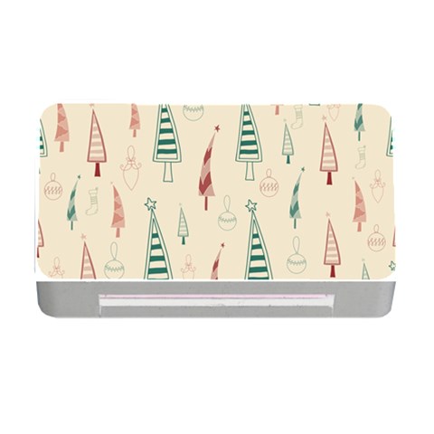 Trees Christmas Holiday Pattern Memory Card Reader with CF from ArtsNow.com Front