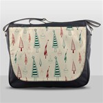 Trees Christmas Holiday Pattern Messenger Bag