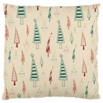 Trees Christmas Holiday Pattern Large Cushion Case (One Side)