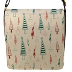 Trees Christmas Holiday Pattern Flap Closure Messenger Bag (S)