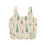 Trees Christmas Holiday Pattern Full Print Recycle Bag (S)