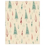 Trees Christmas Holiday Pattern Drawstring Bag (Small)