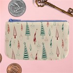 Trees Christmas Holiday Pattern Large Coin Purse