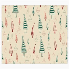 Trees Christmas Holiday Pattern Roll Up Canvas Pencil Holder (S) from ArtsNow.com Front