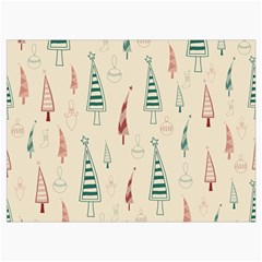 Trees Christmas Holiday Pattern Roll Up Canvas Pencil Holder (M) from ArtsNow.com Front