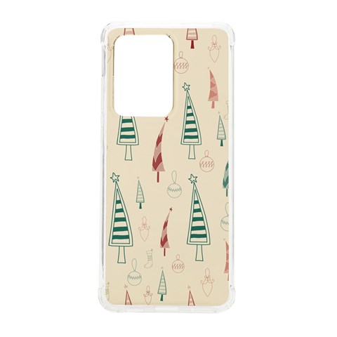 Trees Christmas Holiday Pattern Samsung Galaxy S20 Ultra 6.9 Inch TPU UV Case from ArtsNow.com Front