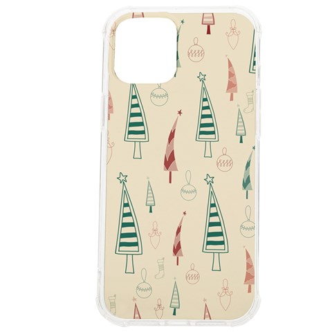 Trees Christmas Holiday Pattern iPhone 12 Pro max TPU UV Print Case from ArtsNow.com Front