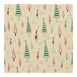 Trees Christmas Holiday Pattern Banner and Sign 3  x 3 