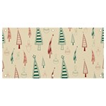 Trees Christmas Holiday Pattern Banner and Sign 4  x 2 