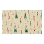 Trees Christmas Holiday Pattern Banner and Sign 5  x 3 