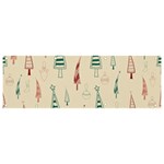 Trees Christmas Holiday Pattern Banner and Sign 9  x 3 