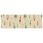 Trees Christmas Holiday Pattern Banner and Sign 12  x 4 