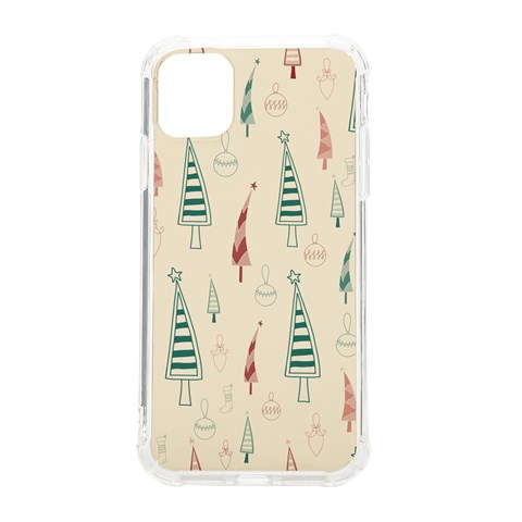 Trees Christmas Holiday Pattern iPhone 11 TPU UV Print Case from ArtsNow.com Front