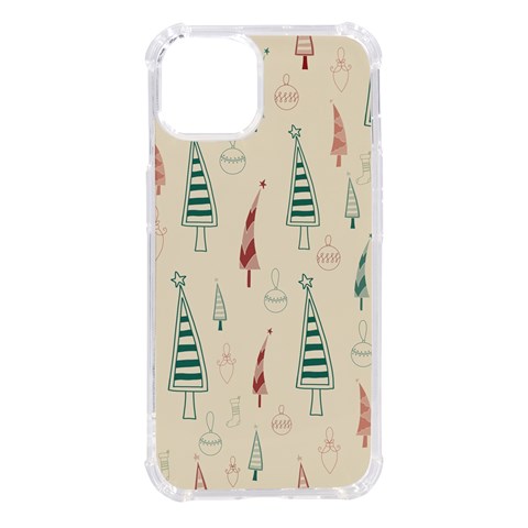 Trees Christmas Holiday Pattern iPhone 14 TPU UV Print Case from ArtsNow.com Front