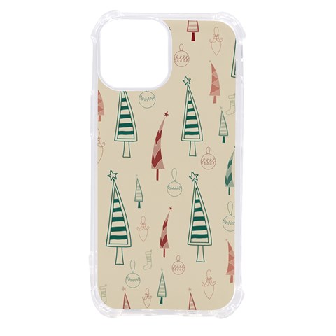 Trees Christmas Holiday Pattern iPhone 13 mini TPU UV Print Case from ArtsNow.com Front