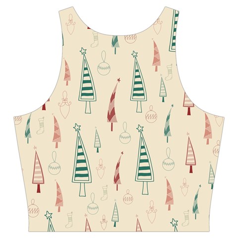 Trees Christmas Holiday Pattern Cut Out Top from ArtsNow.com Back