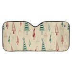 Trees Christmas Holiday Pattern Car Windshield Sunshade