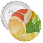 Citrus Fruit Healthy Vitamin 3  Buttons