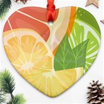 Citrus Fruit Healthy Vitamin Ornament (Heart)