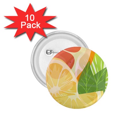 Citrus Fruit Healthy Vitamin 1.75  Buttons (10 pack) from ArtsNow.com Front