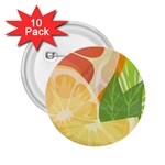 Citrus Fruit Healthy Vitamin 2.25  Buttons (10 pack) 