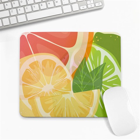 Citrus Fruit Healthy Vitamin Large Mousepad from ArtsNow.com Front