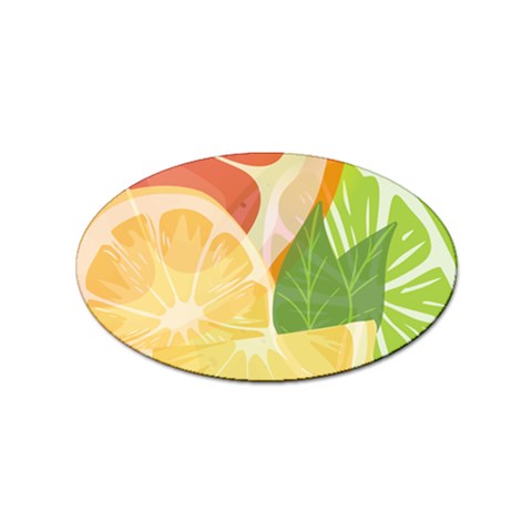 Citrus Fruit Healthy Vitamin Sticker (Oval) from ArtsNow.com Front