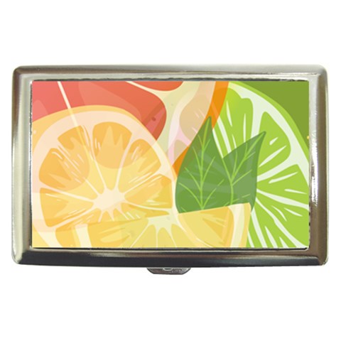 Citrus Fruit Healthy Vitamin Cigarette Money Case from ArtsNow.com Front