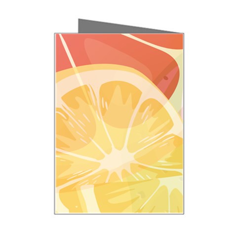 Citrus Fruit Healthy Vitamin Mini Greeting Card from ArtsNow.com Right