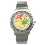 Citrus Fruit Healthy Vitamin Stainless Steel Watch