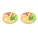 Citrus Fruit Healthy Vitamin Cufflinks (Oval)