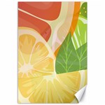 Citrus Fruit Healthy Vitamin Canvas 12  x 18 