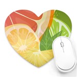 Citrus Fruit Healthy Vitamin Heart Mousepad