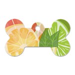 Citrus Fruit Healthy Vitamin Dog Tag Bone (One Side)