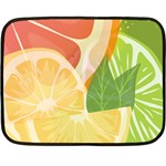 Citrus Fruit Healthy Vitamin Fleece Blanket (Mini)