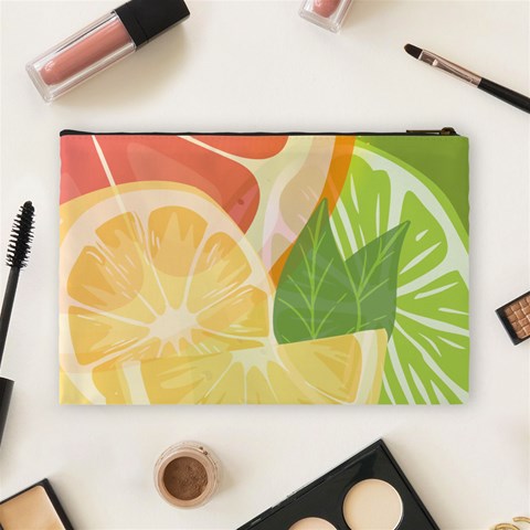 Citrus Fruit Healthy Vitamin Cosmetic Bag (Large) from ArtsNow.com Back