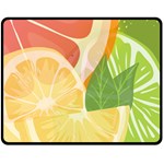 Citrus Fruit Healthy Vitamin Fleece Blanket (Medium)