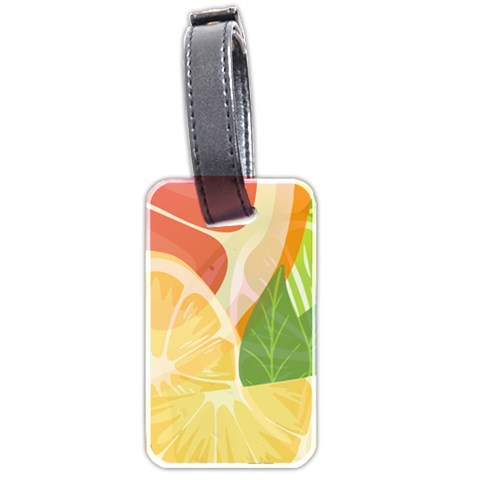 Citrus Fruit Healthy Vitamin Luggage Tag (two sides) from ArtsNow.com Front