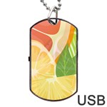 Citrus Fruit Healthy Vitamin Dog Tag USB Flash (Two Sides)