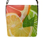 Citrus Fruit Healthy Vitamin Flap Closure Messenger Bag (L)