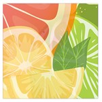 Citrus Fruit Healthy Vitamin Square Satin Scarf (36  x 36 )