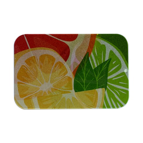 Citrus Fruit Healthy Vitamin Open Lid Metal Box (Silver)   from ArtsNow.com Front