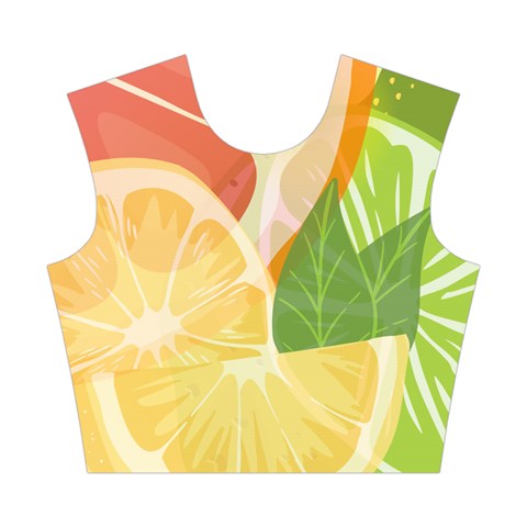 Citrus Fruit Healthy Vitamin Cotton Crop Top from ArtsNow.com Front