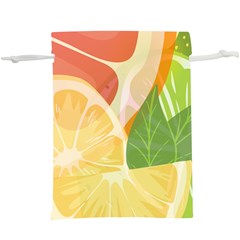 Citrus Fruit Healthy Vitamin Lightweight Drawstring Pouch (XL) from ArtsNow.com Front